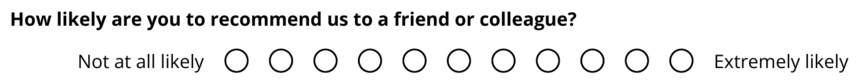 NPS question type